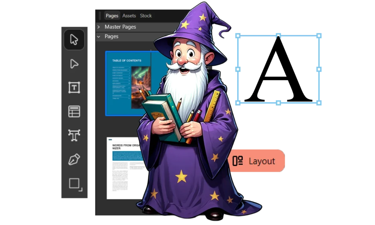 Affinity Layout -velhon kurssi - taittotyöt ja julkaisugrafiikka